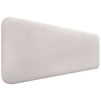 Dhome Cabecero Tapizado Liso Redondeado Tejido Luxury Para Pared Acústicos Cabeceros Absorbentes Cabezal Cama Dormitorio (silver Nacar, 145cm)