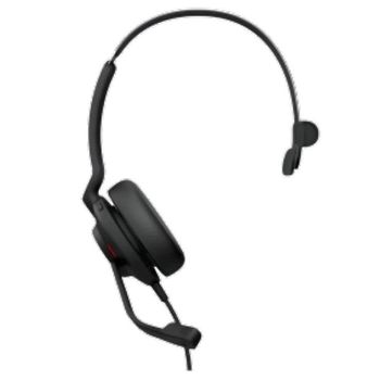 Auriculares Jabra Evolve2 30 SE con cable USB-C/USB-A para oficina con micrófono y cancelación de ruido, negros