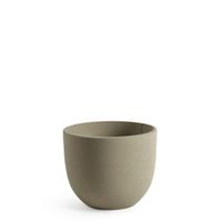 macetero decorativo de cemento granito crema h30