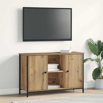 Vidaxl Conjunto De Mueble De Tv 101 X 35 X 65 Cm Roble Artisan