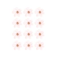 stickers decorativos flores margarita rosa
