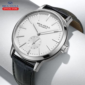 Reloj de Pulsera Mecánico para Hombre Seagull New Business, Resistente al Agua 50m, Correa de Cuero, Reloj Masculino para San Valentín, Relogio Masculino 6075