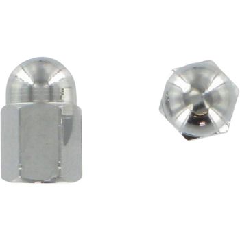 Tapones de válvula Barnett alu gris par