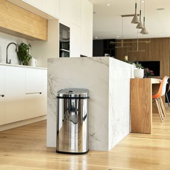 Cubo de basura de cocina automático plata  42l