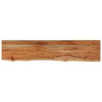 tablero de mesa  tablero escritorio rectangular madera de acacia borde vivo 160x30x25 cm