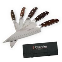 3 claveles norden - juego de 5 cuchillos profesionales masterchef acero forjado y estuche
