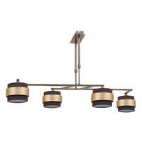lampara 4lp bremen cueromarron-oro 4xe14 regx94x34 cm