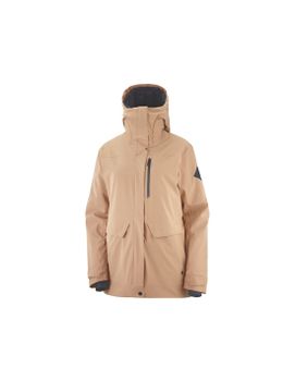 Chaqueta de esquí Salomon Stance Cargo W Pink