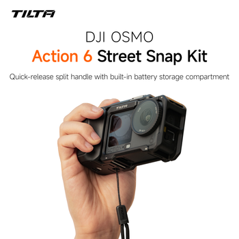 Kit TILTA Street Snap para DJI Osmo Action 6, kit de soporte para cámara con base de montaje de liberación rápida, filtro polarizador TA-T95