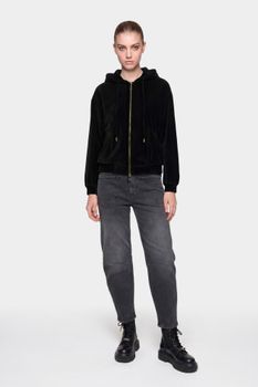 jeans barrel fit black 28