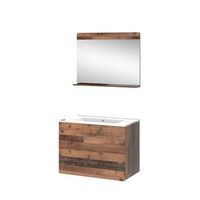 conjunto de muebles de bano izan 3 partes con espejo vicco