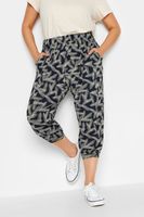 yours joggers capri azules rayados mujer curvy y tallas grandes yours