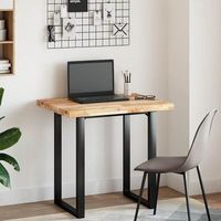 tablero de mesa  tablero escritorio madera maciza acacia sin tratar 100x60x4 cm