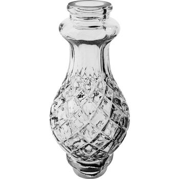 Columna de cristal 17xd.8cm taladro 2,5cm transparente