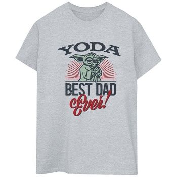 Disney Camiseta manga larga Mandalorian Dad para mujer