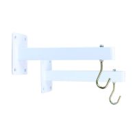 kimex kit de 2 soportes para pantalla de proyeccion blanco