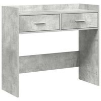 mesa consola gris hormigon 90 x 35 x 80 cm madera de ingenieria vidaxl