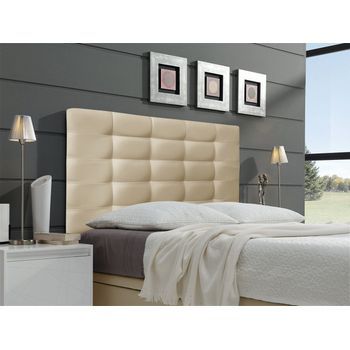 Cabecero Cama Montana Largo Tapizado Polipiel Primera Calidad Largo Dorado 90x125 Cm