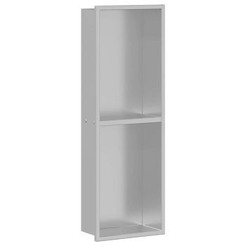 Nichos De Ducha Plateado 60 X 20 X 9,5 Cm Acero Inoxidable Vidaxl