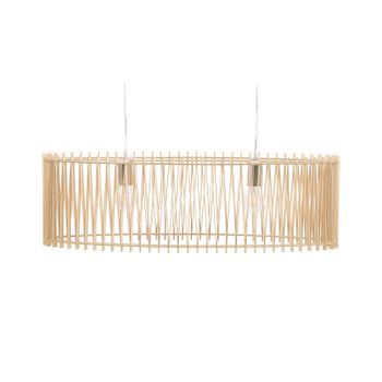 Lámpara Colgante De Madera Mdf Diseño Boho Luz De Techo Chari