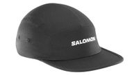 gorra salomon logo 5 paneles negra