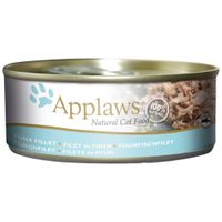 applaws cat food cans 156g - tuna  fish in broth - tuna fillet 24 x 156g