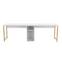 escritorio doble l240 cm - gris marengo