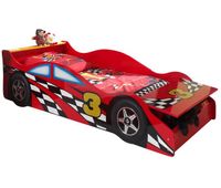 cama infantil auto ksb015 78x175x48 rojo