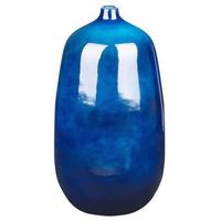 florero de terracota azul oscuro 45 cm forma de tarro sala de estar vitoria