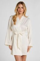 hunkemoller kimono nupcial de saten blanco