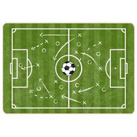 alfombra ninos lavable campo futbol 160x230 cm vidaxl