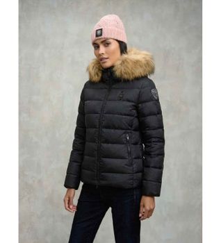 Blauer para mujer. 25WBLDC03099 Abrigo Arcadia negro (L), Casual, Poliéster, Manga larga