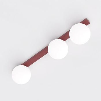 Regleta de techo ereni granate opal (3 luces)
