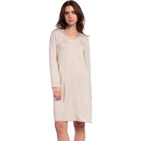 admas vestido camison de manga larga lisos para mujer