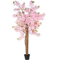 planta artificial cerezo 180 c m rosa cherry 4 troncos