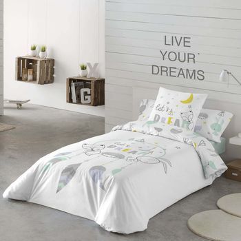 Funda Nórdica Reversible Lets Dream 100% Algodón Cama 105