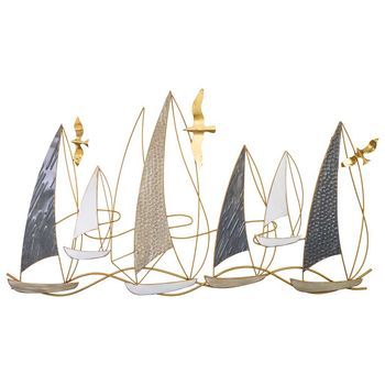 Mural Decorativo De Pared De Metal 123,8x69,9x5,1