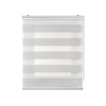 Estores Noche Y Día Premium, Estor Enrollable Con Acabados De Aluminio Premium Gris Claro, 80 X 250 Cm