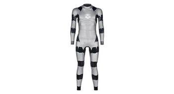Traje de neopreno arena sams carbon para mujer  plateado negro
