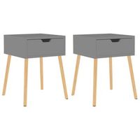 mesitas de noche 2 uds madera de ingenieria gris 40x40x56 cm vidaxl