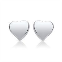 pendientes de plata 925 con forma de corazon
