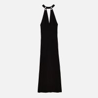 rixo eleanora crepe halterneck dress - 16