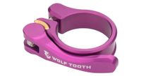 abrazadera de tija de sillin wolf tooth de liberacion rapida violeta