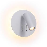 aplique de pared para lectura quart - doble funcion - 3w6w