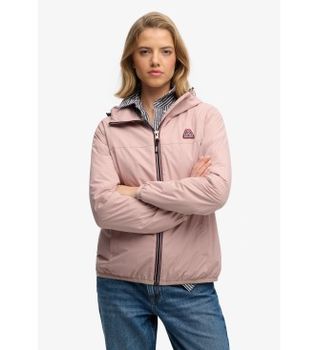 Superdry para mujer. W5012075A Chaqueta Cortavientos Essential Tri rosa (M), Casual, Poliéster, Outdoor