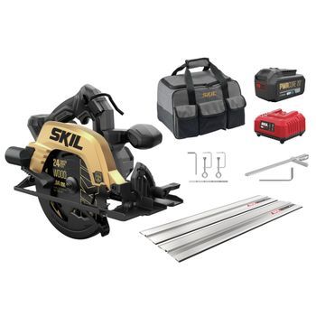 Circular Saw 3575db 20v 1x4ah With Guide Rail