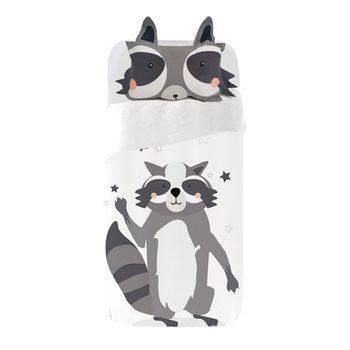 Juego De Funda Nórdica Infantil Mapache -  Cama105 (180x270)
