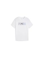 camiseta puma essentials logo lab b infantil blanco