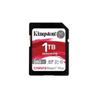 tarjeta sd kingston canvas react plus 1tb uhs-ii 280mbs 150mbs v60 negro