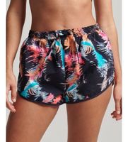 superdry para mujer w7110347a pantalones cortos playeros con estampado vintage marino l casual sostenible nylon reciclado